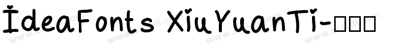 IdeaFonts XiuYuanTi字体转换